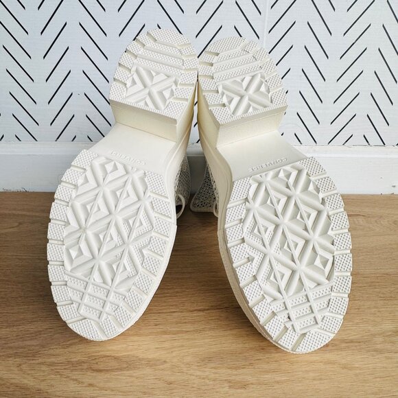 ⭐Converse Chuck 70 De Luxe Heel Platform Knit Sz 7 Men Shoes Egret Boots A07535C - Picture 5 of 9